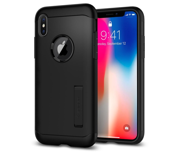 Etui Slim Armor do iPhone X czarne - 390455 - zdjęcie